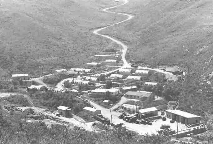 Lower Compound and road to Topside, 1964